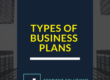 types of business plans